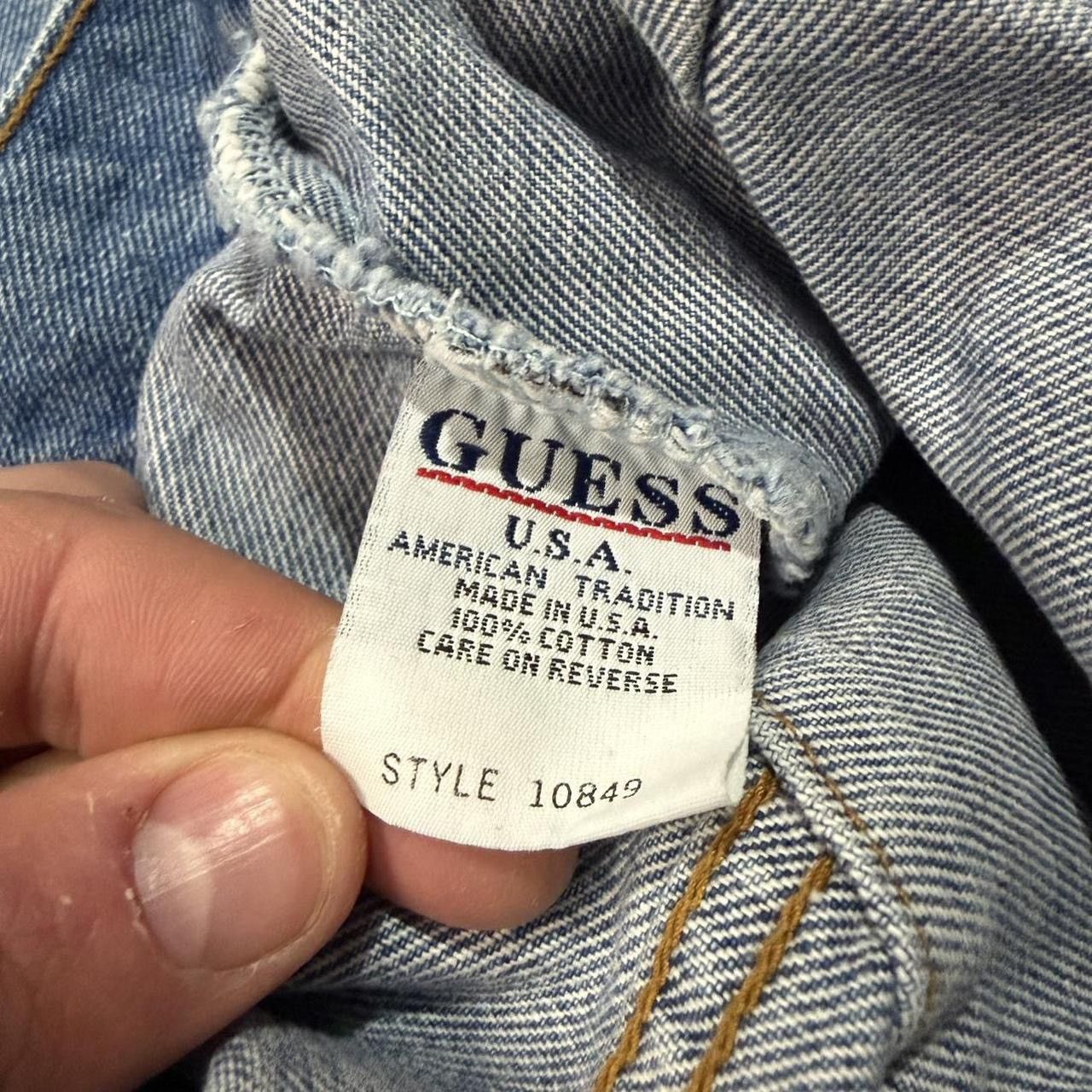 Guess 1990s Guess Jeans USA Made Boxy Short Denim Jacket size L Size US L / EU 52-54 / 3 - 4 Thumbnail