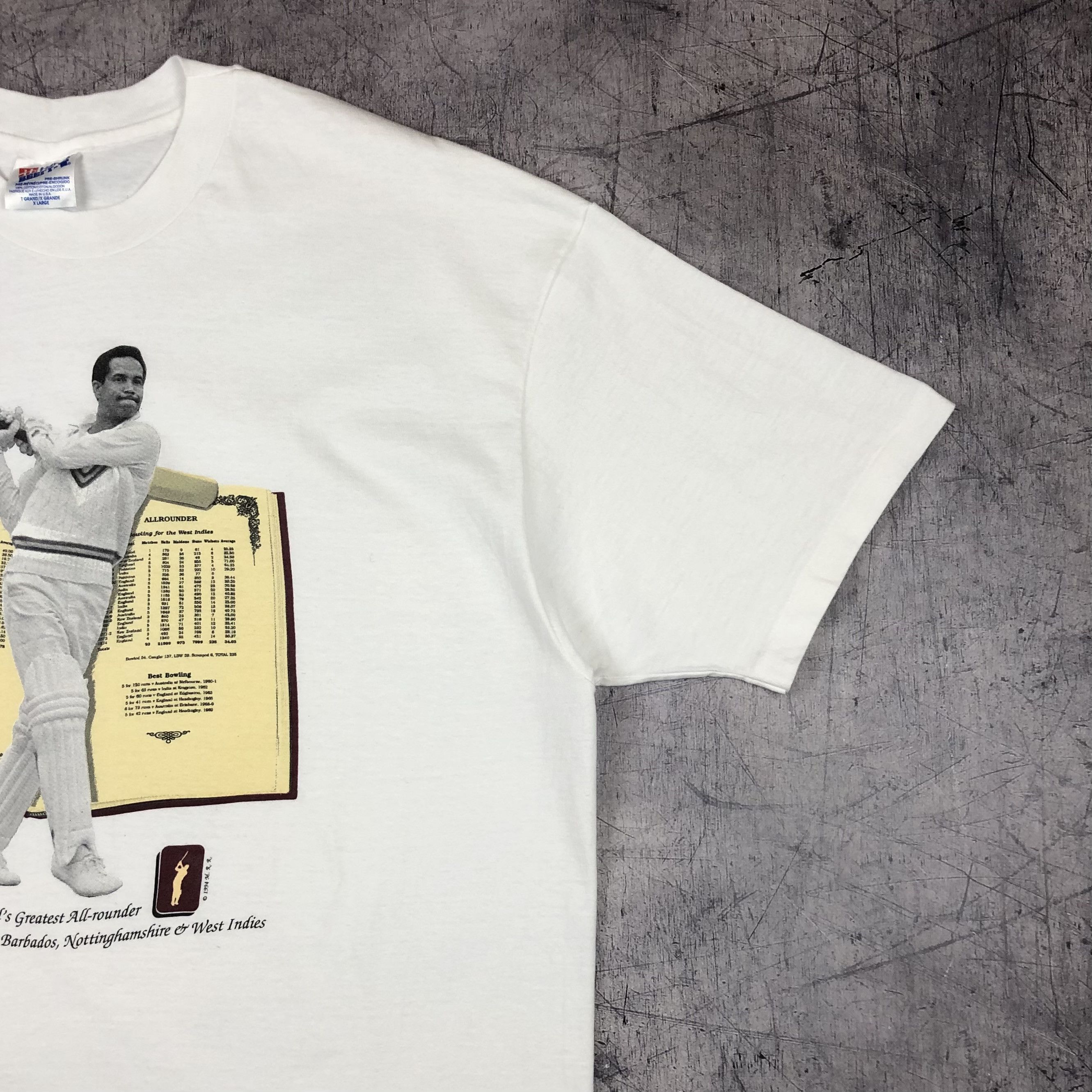 Vintage 1994 Cricket Worlds Greatest Allrounder Tee Size US XL / EU 56 / 4 - 9 Thumbnail