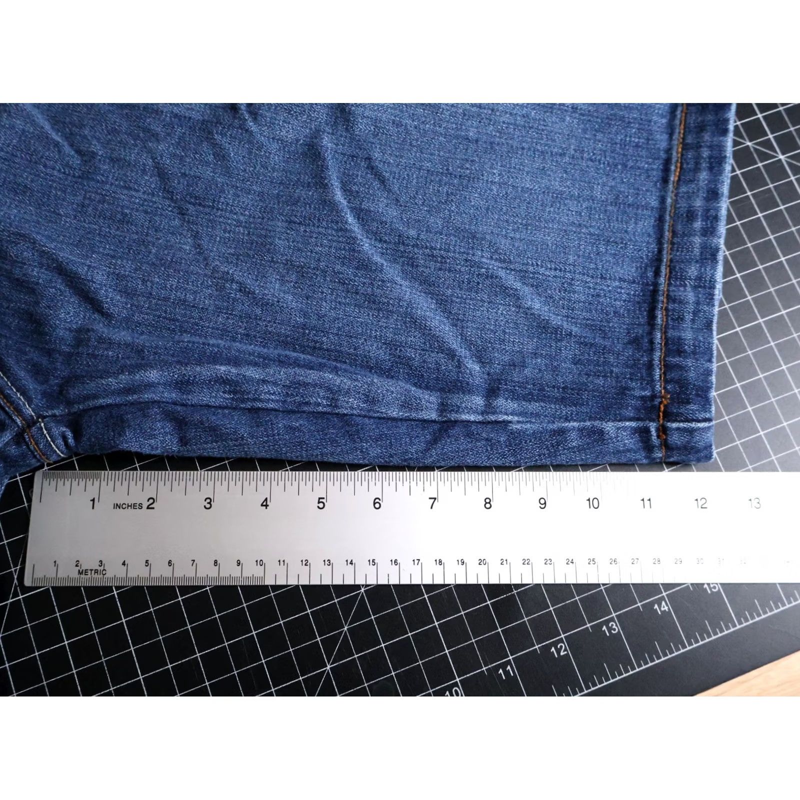 Denime VINTAGE Bare Fox Baggy Jean Shorts Bermuda Denim 30 x 12 Blue Embroidered Men’s Shorts Boys? Size US 30 / EU 46 - 6 Thumbnail