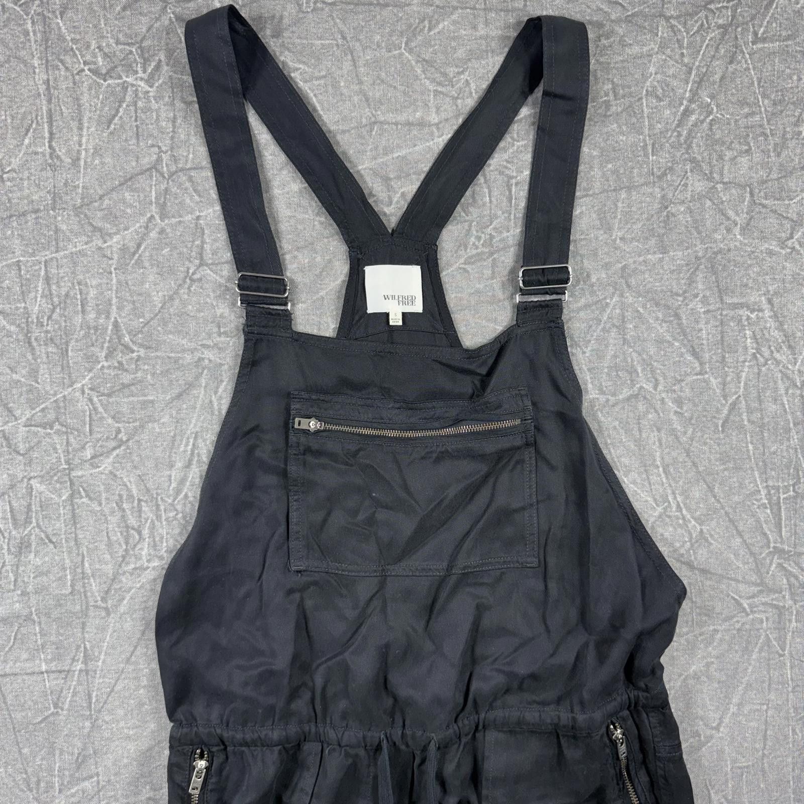 Other Wilfred Free Overalls Women's S Black Valletta Cropped Twill Size 28" / US 6 / IT 42 - 2 Thumbnail