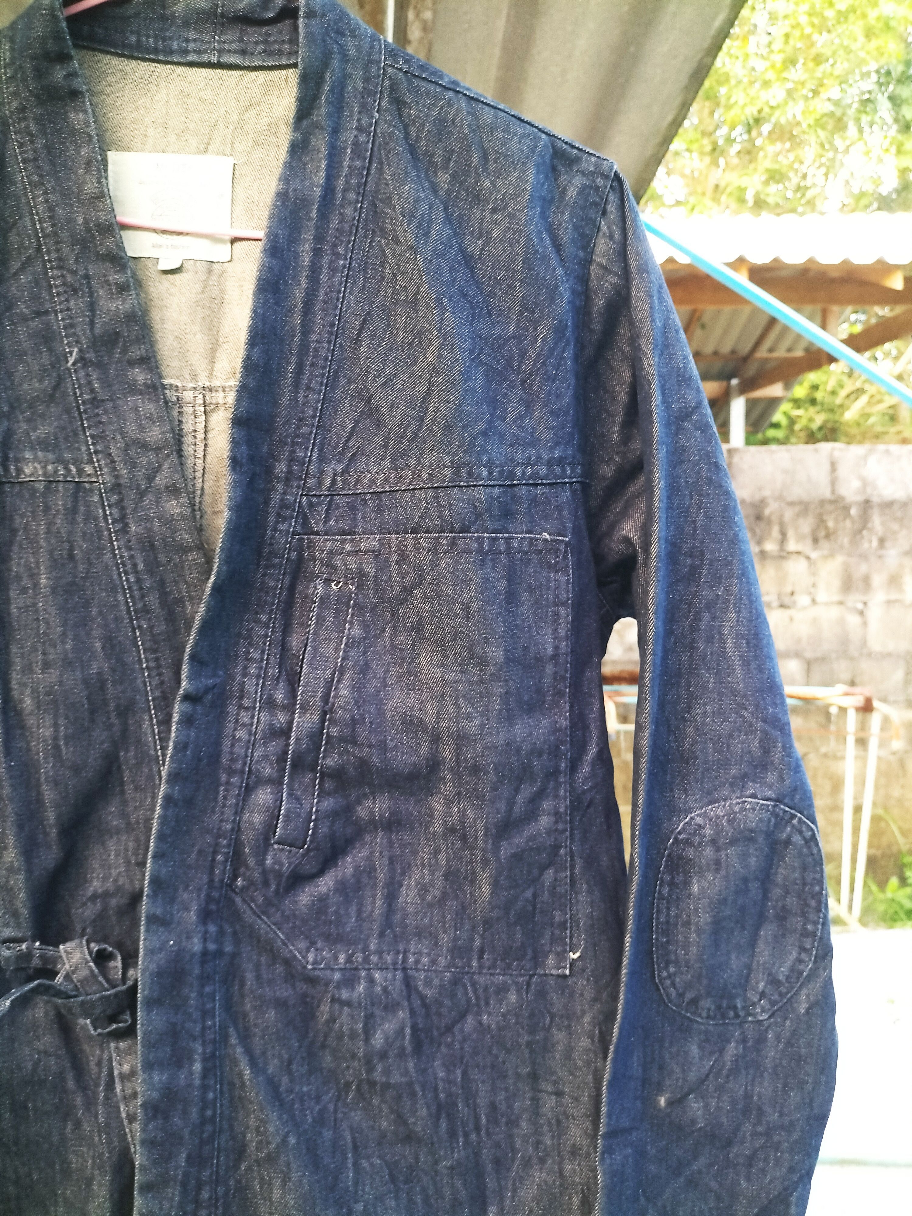 Japanese Brand Vintage Mr. DT Denim Yukata Navy Fashion Workwear Bluenavy Size US M / EU 48-50 / 2 - 2 Thumbnail