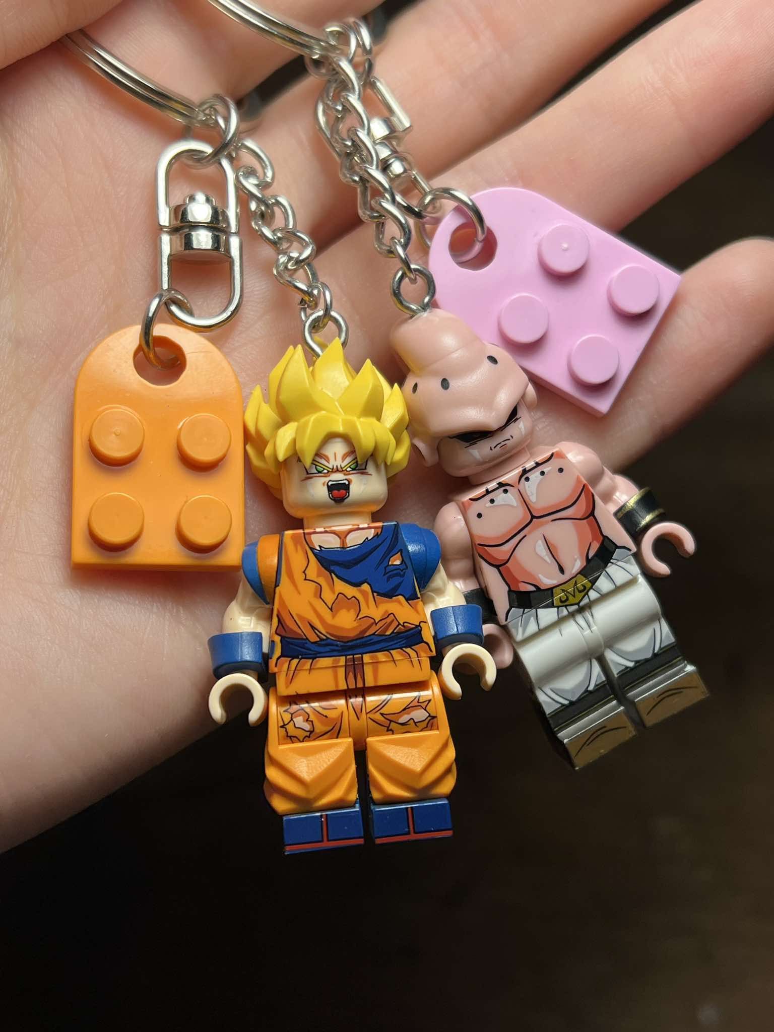Dragon Ball Z Goku Majin Buu anime minifigure keychain