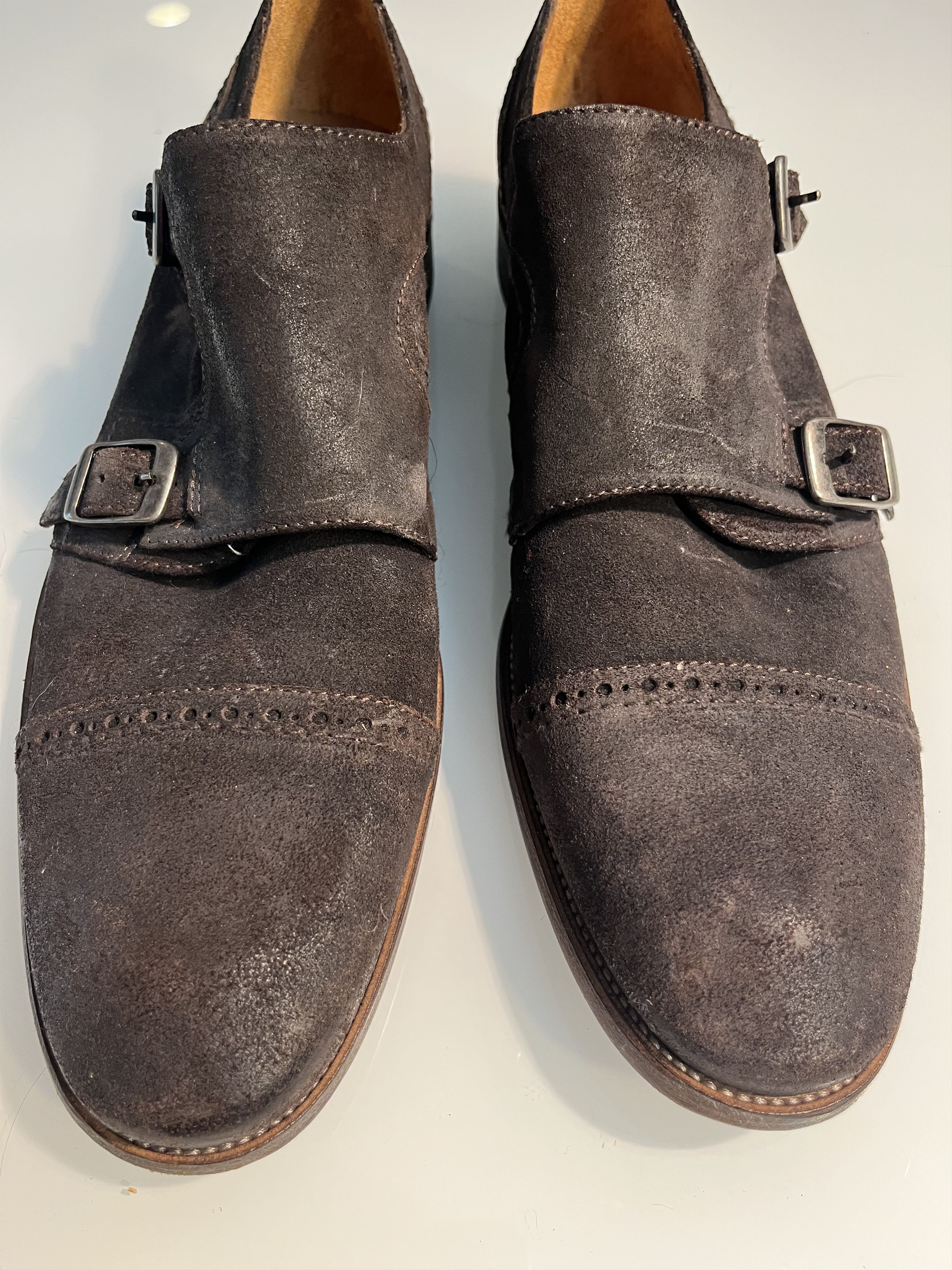 John Varvatos Double Monk Strap Size US 11 / EU 44 - 3 Thumbnail