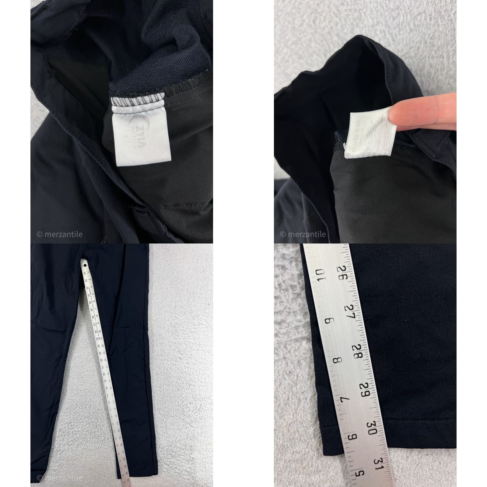 Vintage ZYIA Active Pants Mens Small Blue Skinny Tapered Zipper Pocket Cargo Golf Size US 29 - 8 Thumbnail