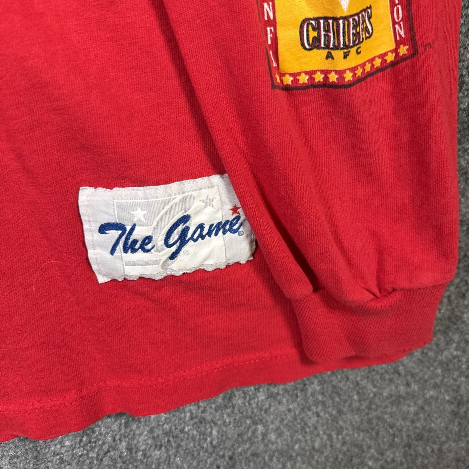 The Game Vintage Kansas City Chiefs Shirt Mens XL Red 90s Long Sleeve Size US XL / EU 56 / 4 - 6 Thumbnail