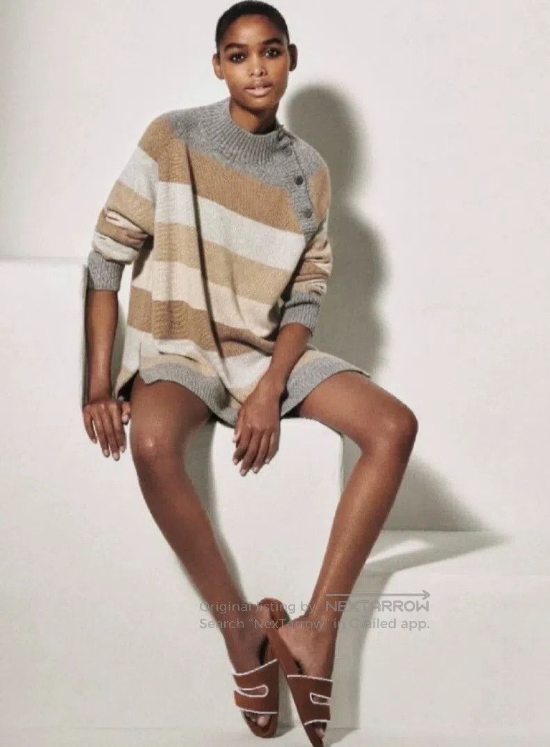 Loro Piana Loro Piana Color-Block Striped Women's Wool Knitted Sweate Size S / US 4 / IT 40 - 2 Thumbnail