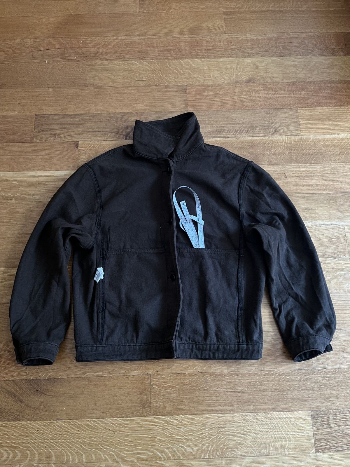 Lemaire Espresso Brown Trucker Jacket in Twill Cotton Size US XL / EU 56 / 4 - 8 Thumbnail