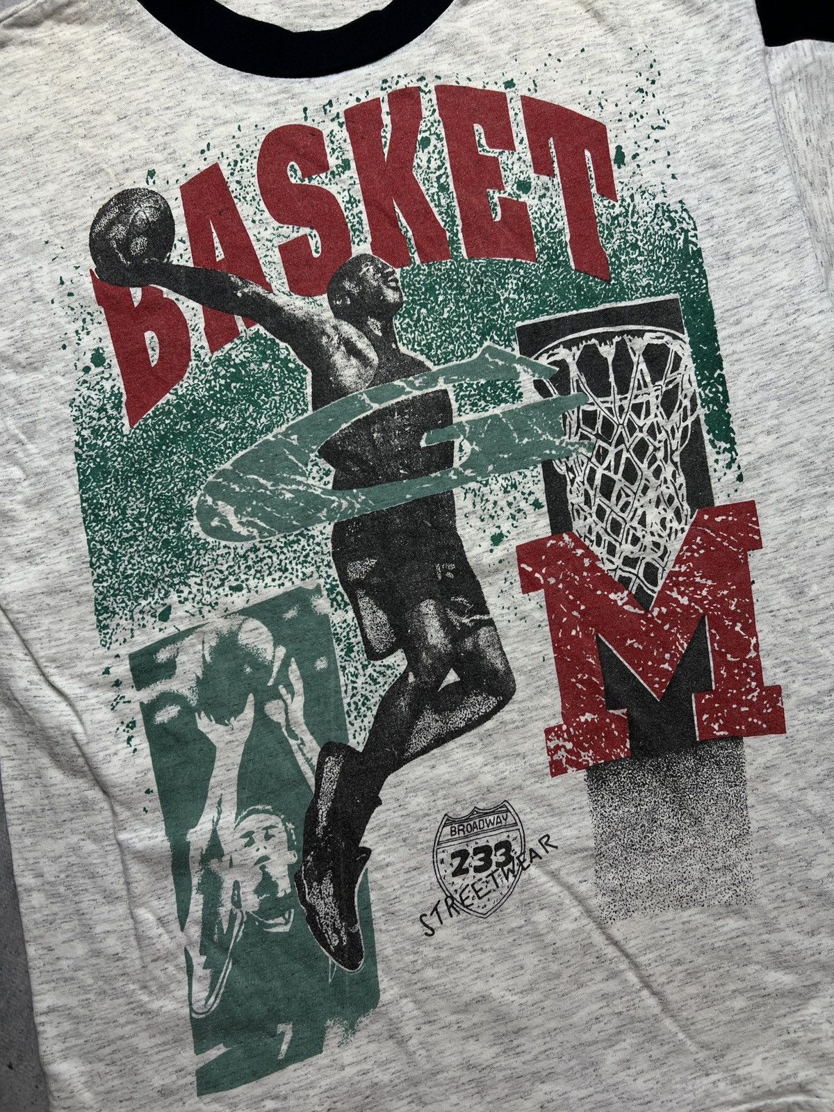 Vintage Basketball tee Basket Broadway 233 Streetwear rare item y2k Size US M / EU 48-50 / 2 - 7 Thumbnail