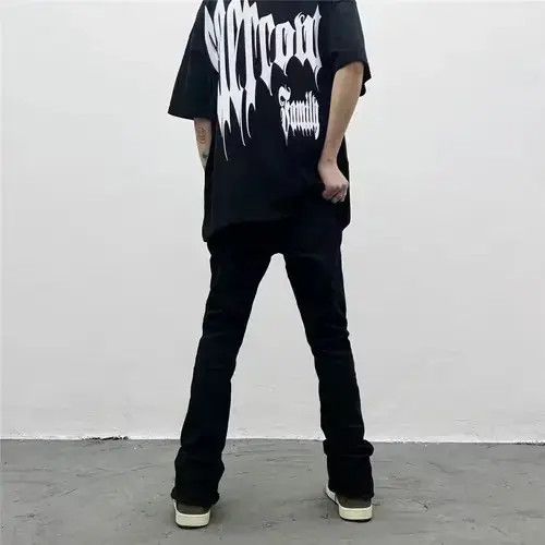 Japanese Brand custom punk flared jeans Size US 30 / EU 46 - 2 Thumbnail