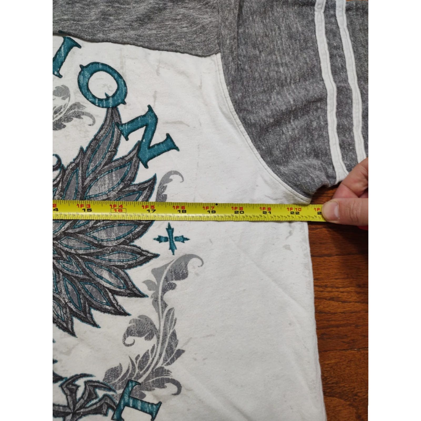 Affliction Affliction T-Shirt Mens XL Gray White Jersey Style Live Fast Size US XL / EU 56 / 4 - 6 Thumbnail