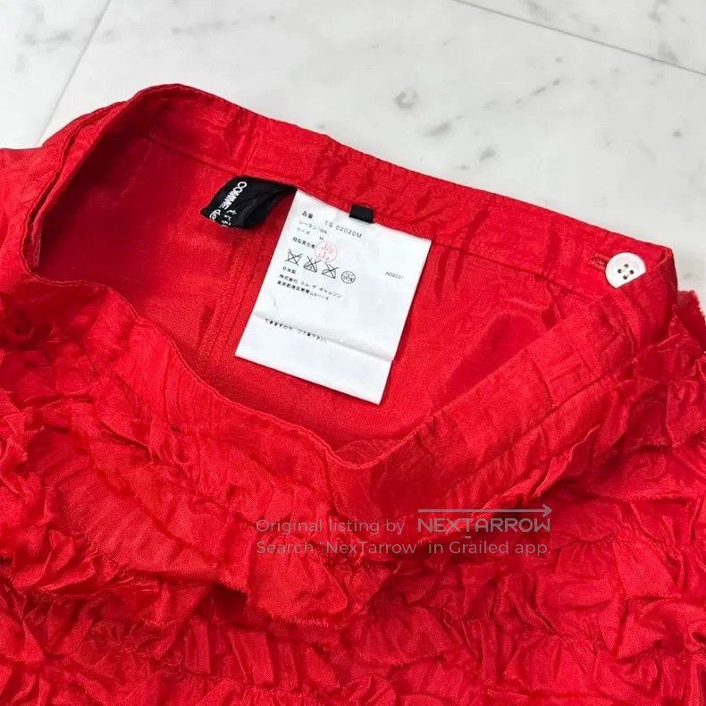 Comme des Garcons Comme Des Garcons size M Red lace skirt Size 25" / US 0 / IT 36 - 7 Thumbnail