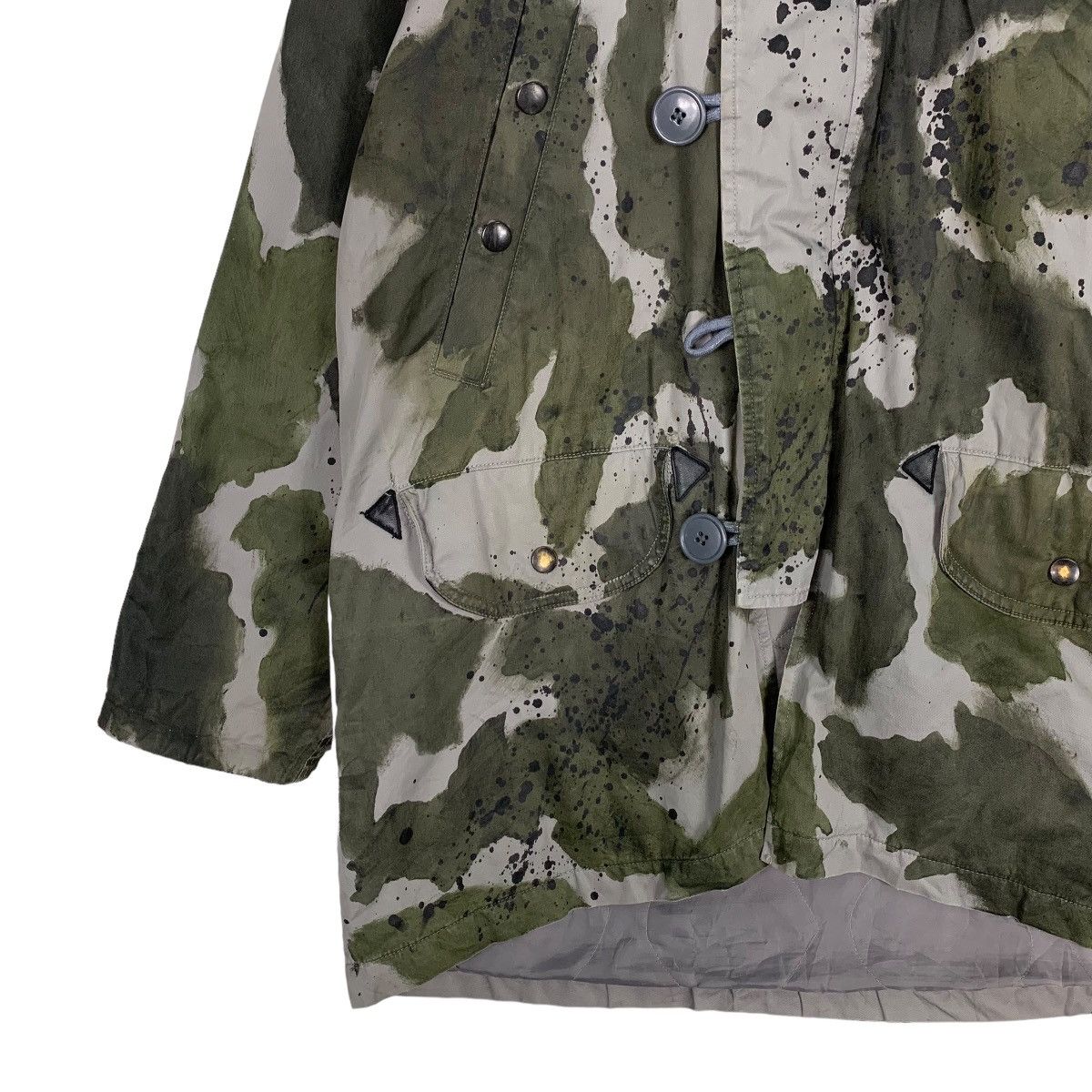Vintage Jagdgeschwader Udet Acid Wash Fur Hoodie Parka #0653-C30 Size US M / EU 48-50 / 2 - 3 Thumbnail