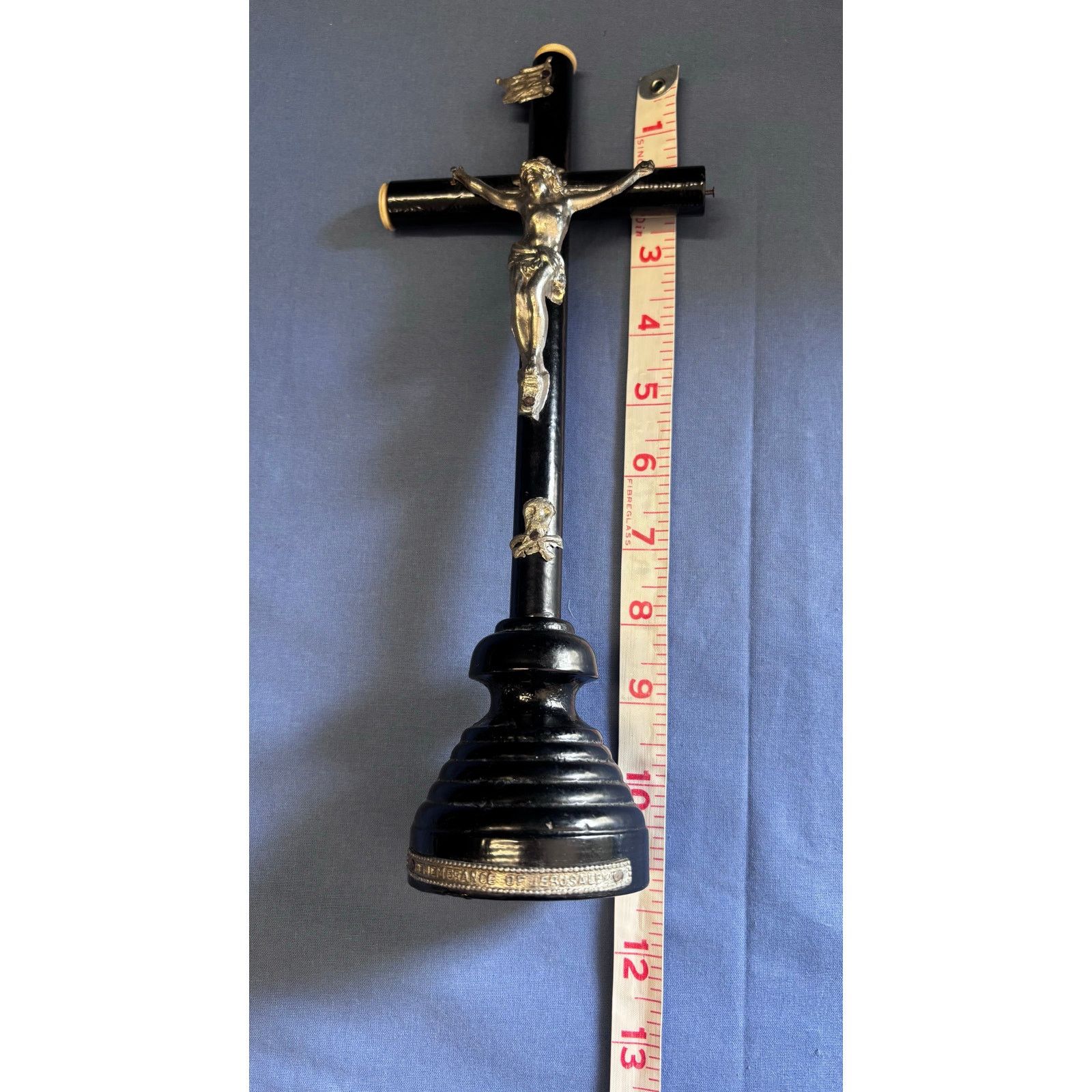 Other Antique Wood Standing Cross Crucifixion Altar Piece Size ONE SIZE - 9 Thumbnail