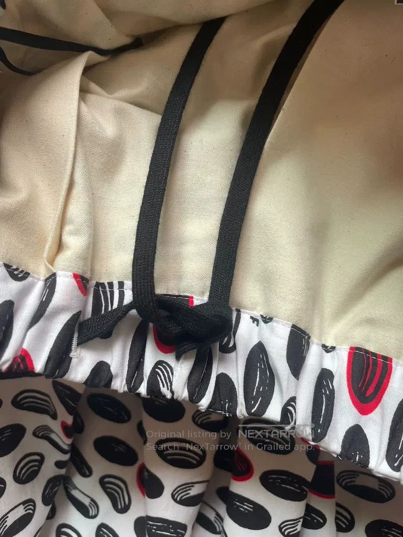 Other Comme Des Garcons size XS Dark Black Polka Dot Stone Print Size 23" - 7 Thumbnail