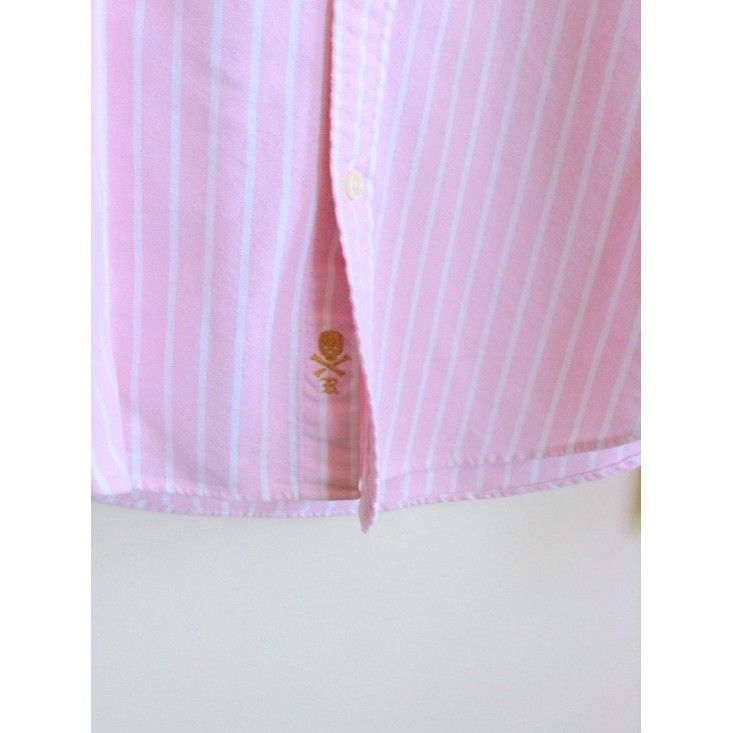 Rugby Ralph Lauren Rugby Ralph Lauren Pink Stripe Oxford Peter Pan Collar Rare Size M / US 6-8 / IT 42-44 - 4 Thumbnail