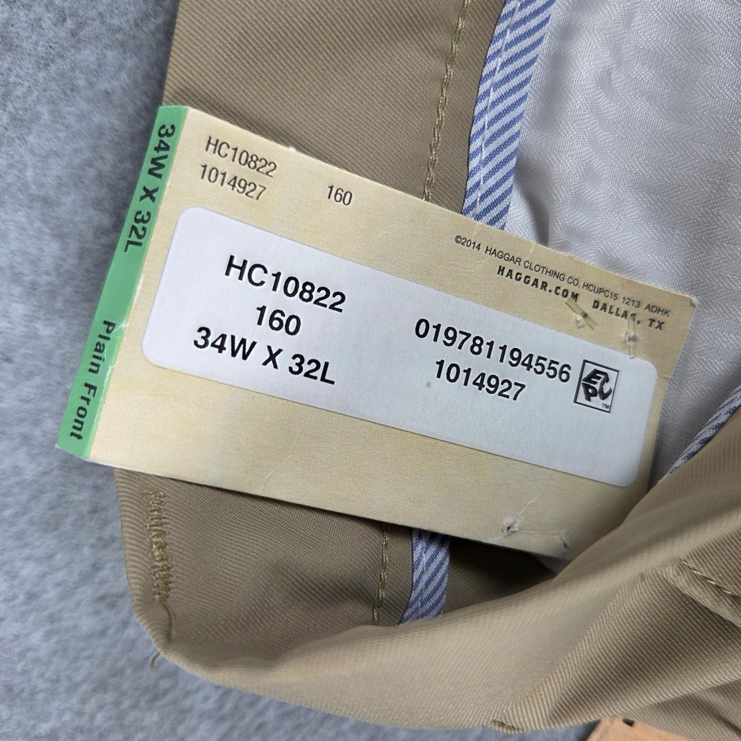 Haggar NWT Haggar 34x32 Tan Flat Front Straight Fit Slacks Size US 34 / EU 50 - 8 Thumbnail