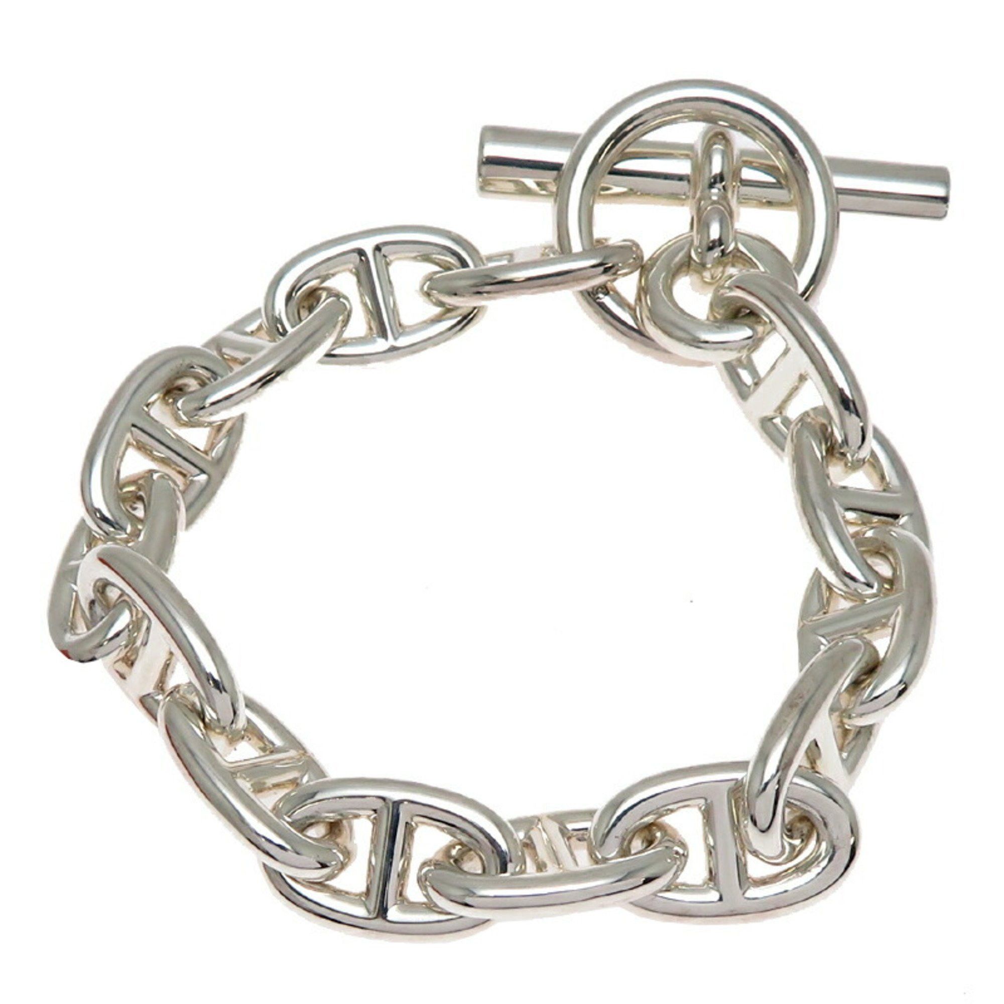 Hermes Hermes Chaine d'Ancre 14 Links MM Women's and Men's Bracelet Sterling Silver Size ONE SIZE - 1 Thumbnail