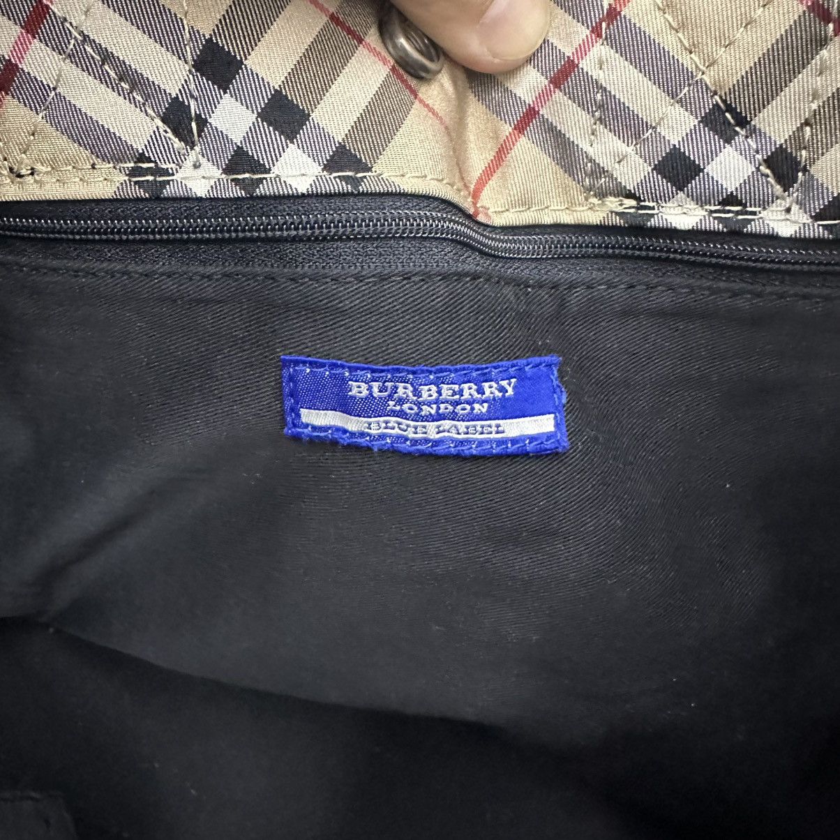 Burberry ‼️YES‼️AUTHENTIC BURBERRY BLUE LABEL NOVA CHECK CARRY TOTE BAG Size ONE SIZE - 13 Thumbnail