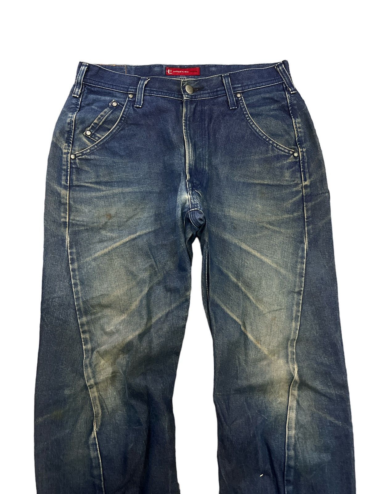 Hysteric Glamour HOT🔥EDWIN E FUNCTION BLUE DISTRESSED DENIM PANT Size US 30 / EU 46 - 3 Thumbnail