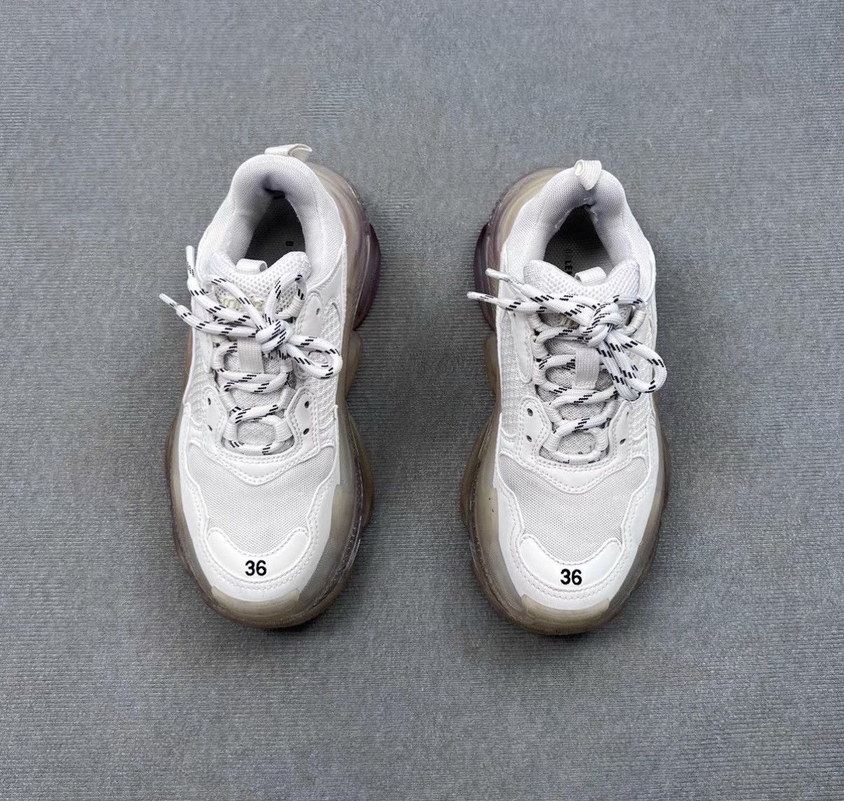 Balenciaga Balenciaga Triple S White Cushion Dad Sneakers Size US 6 / IT 36 - 2 Thumbnail