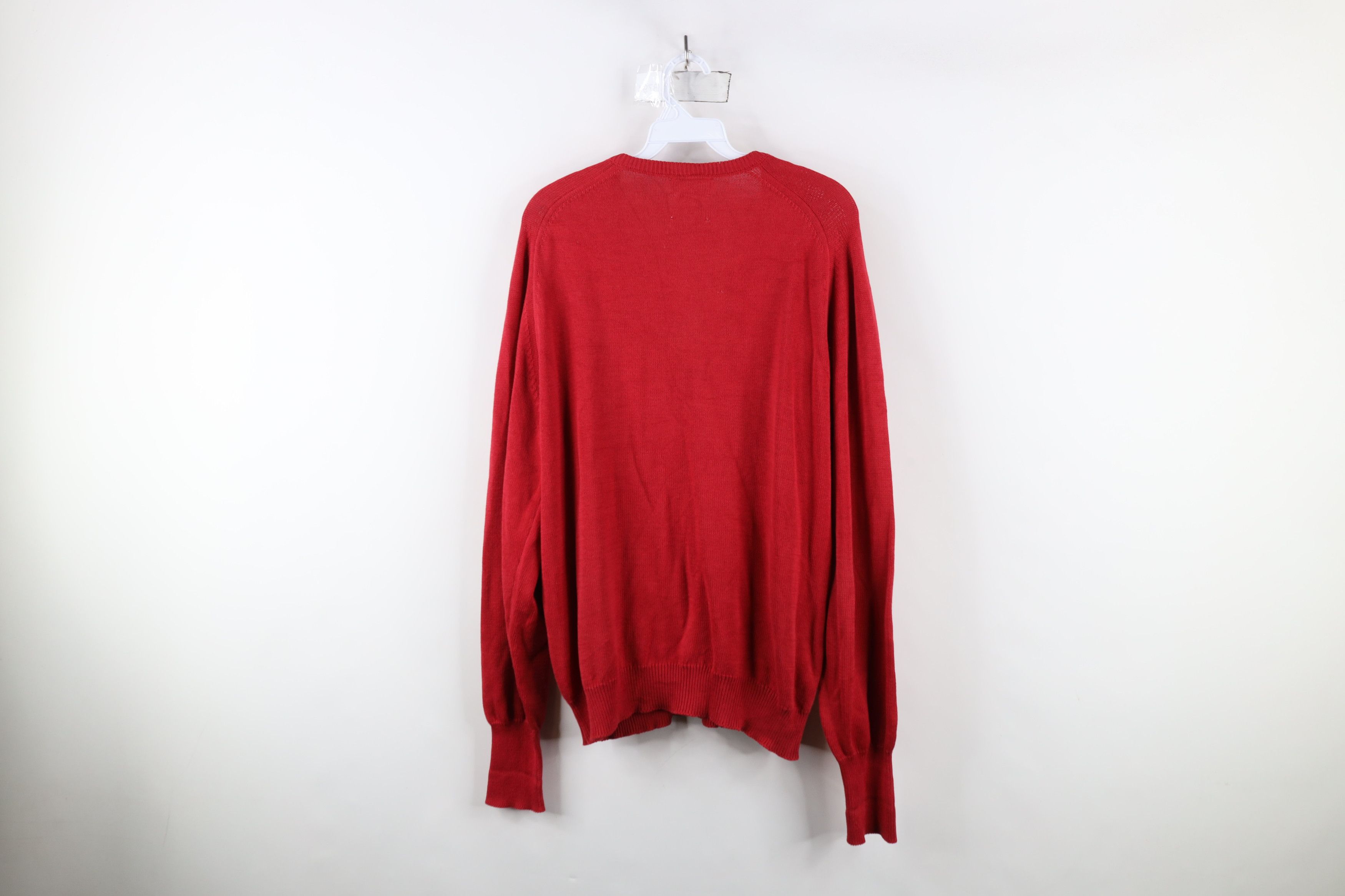 L.L. Bean × Vintage Vintage 90s LL Bean Lightweight V-Neck Sweater Silk Blend Size US L / EU 52-54 / 3 - 9 Thumbnail