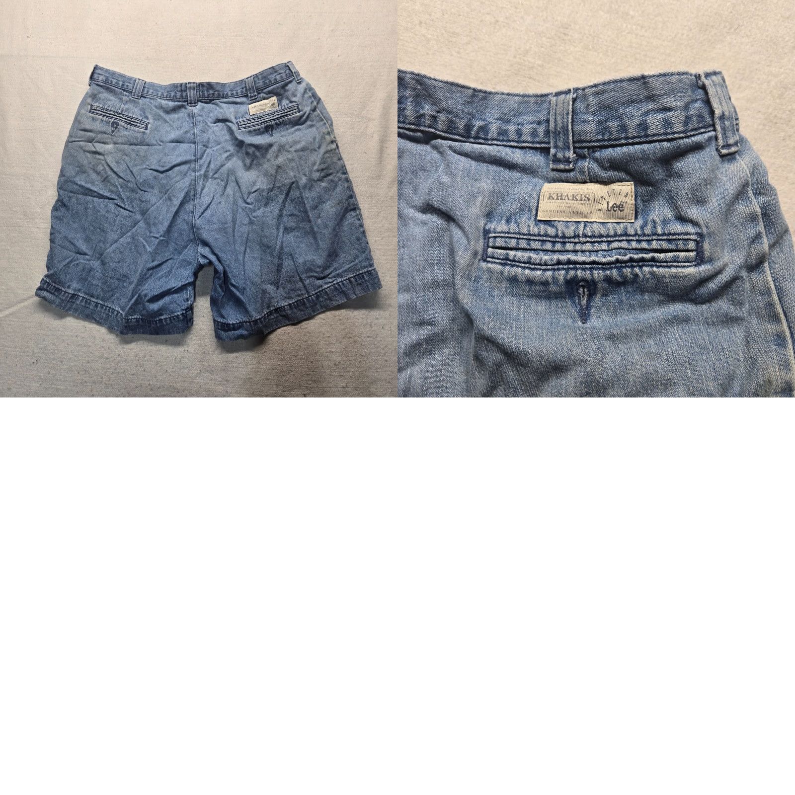 Lee Lee Blue Denim Jean Shorts High Rise Stretch Elastic Adult Women's Size 38 Size 26" / US 2 / IT 38 - 8 Thumbnail
