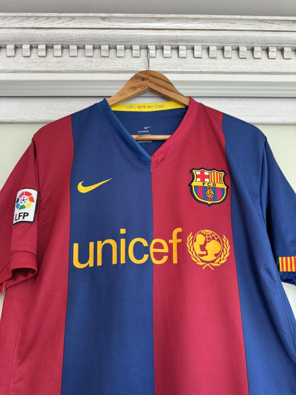 Nike × Vintage Vintage Gudjohnsen #7 Barcelona 2006-2007 Home Soccer Jersey Size US L / EU 52-54 / 3 - 5 Thumbnail