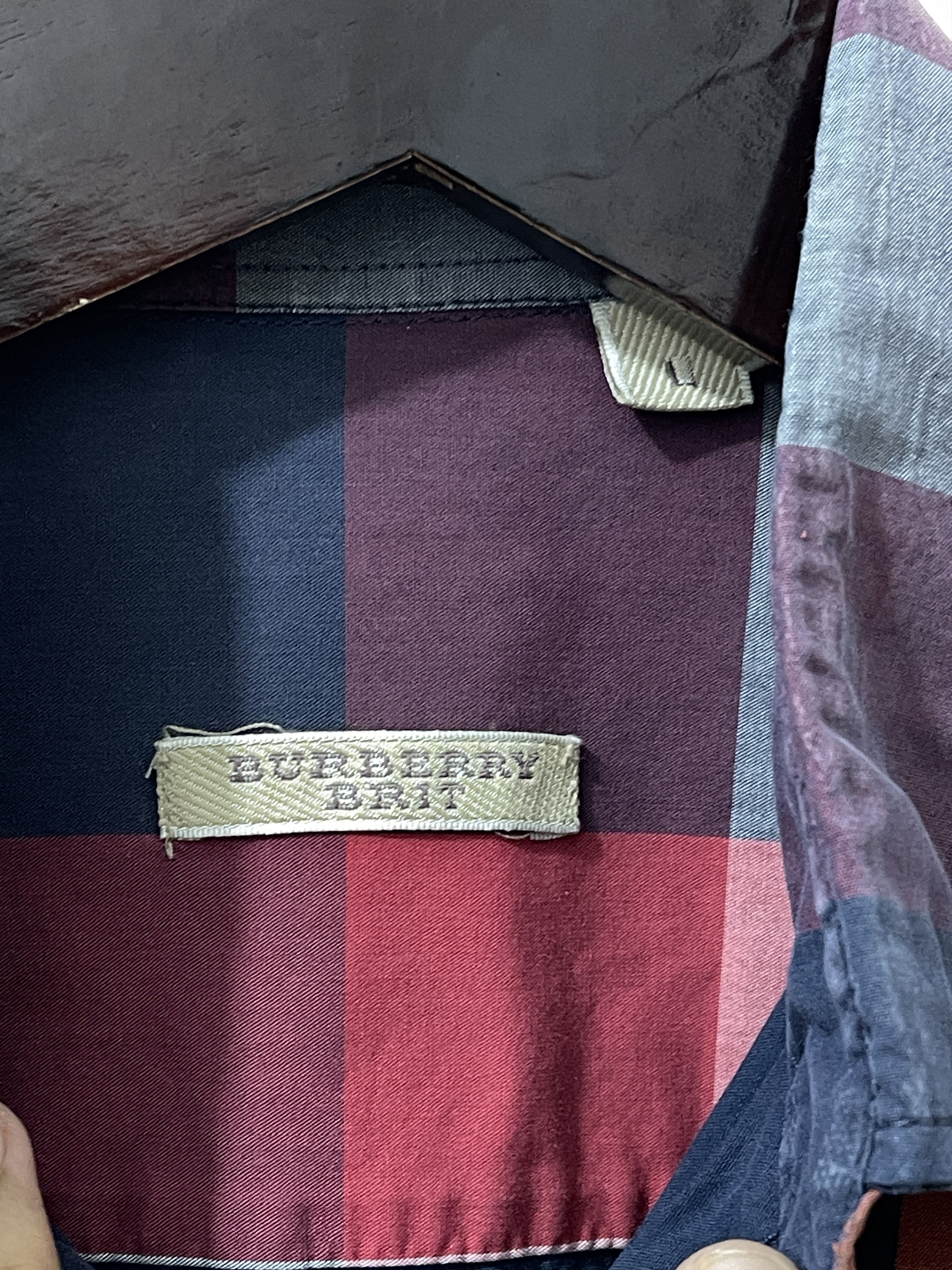 Burberry Vintage Burberry Red Plaid Shirts Size US L / EU 52-54 / 3 - 5 Thumbnail