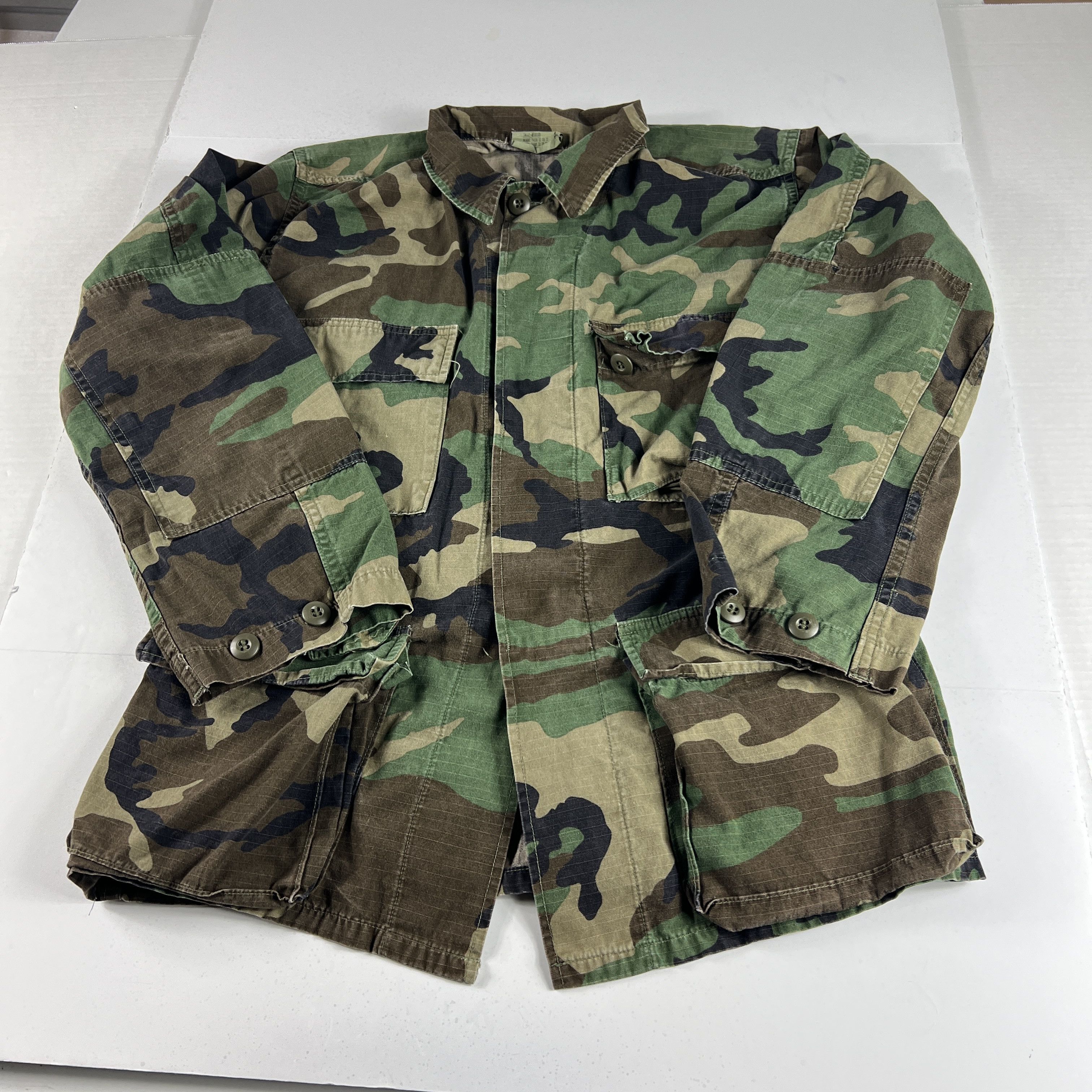 Other USA Army Combat Coat Button Up Shirt Woodland Camo USA Size US S / EU 44-46 / 1 - 1 Thumbnail