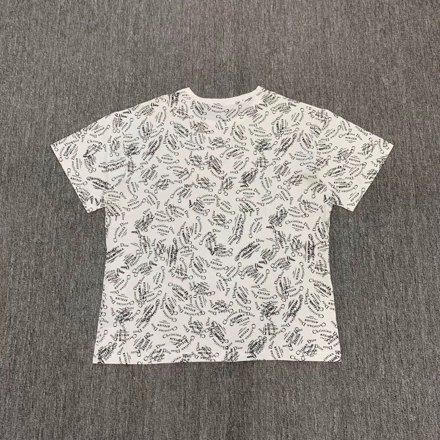 Dior Dior White Logo All Over Print L T-Shirt 98 New Size US L / EU 52-54 / 3 - 2 Thumbnail