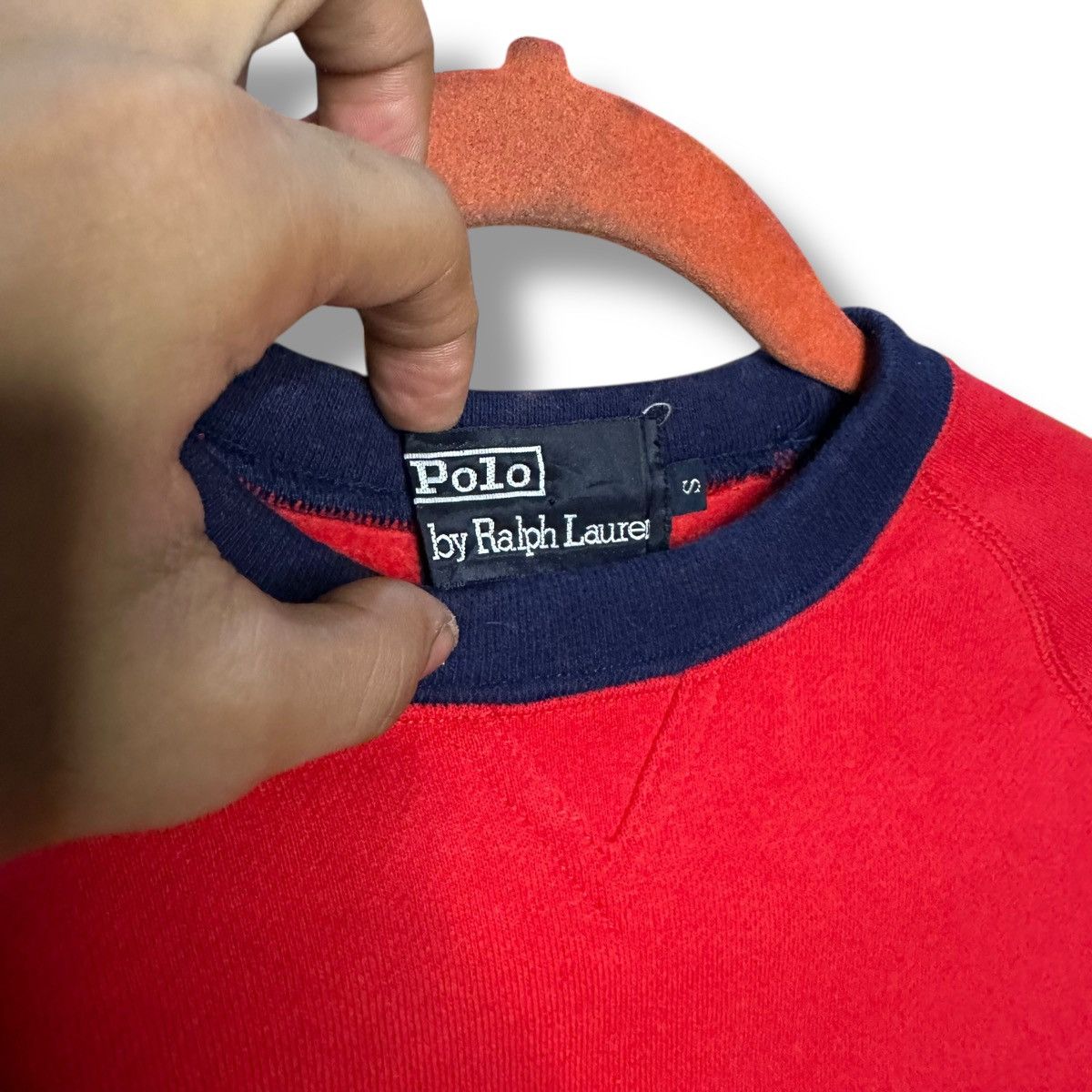 Polo Ralph Lauren Vintage Polo Ralph Lauren Crewneck Rugby Two Tone Sweatshirt Size US S / EU 44-46 / 1 - 6 Thumbnail