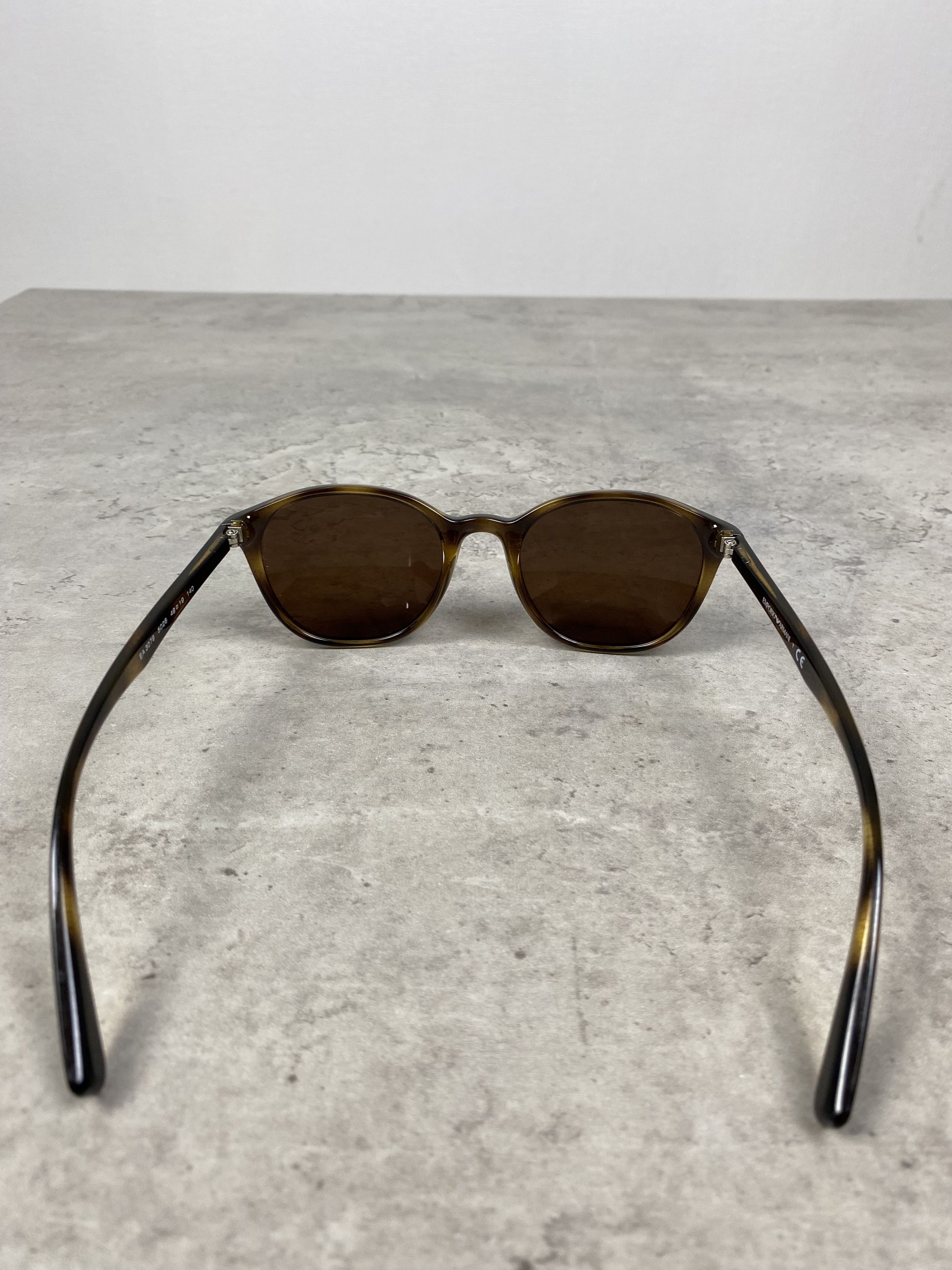Emporio Armani Emporio Armani Acetate Brown Sunglasses Size ONE SIZE - 4 Thumbnail