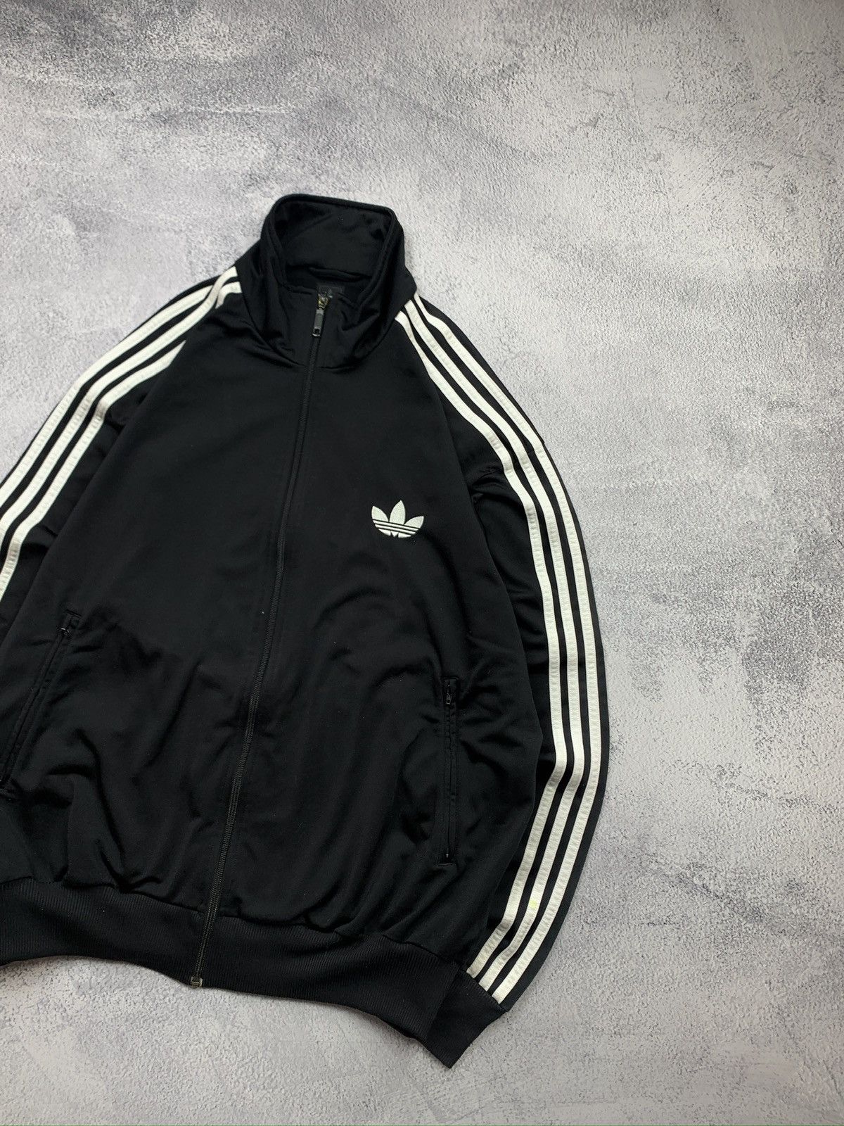 Adidas Adidas Firebird Trefoil Black Zip Jacket XL Y2K 2010 Size US XL / EU 56 / 4 - 3 Thumbnail