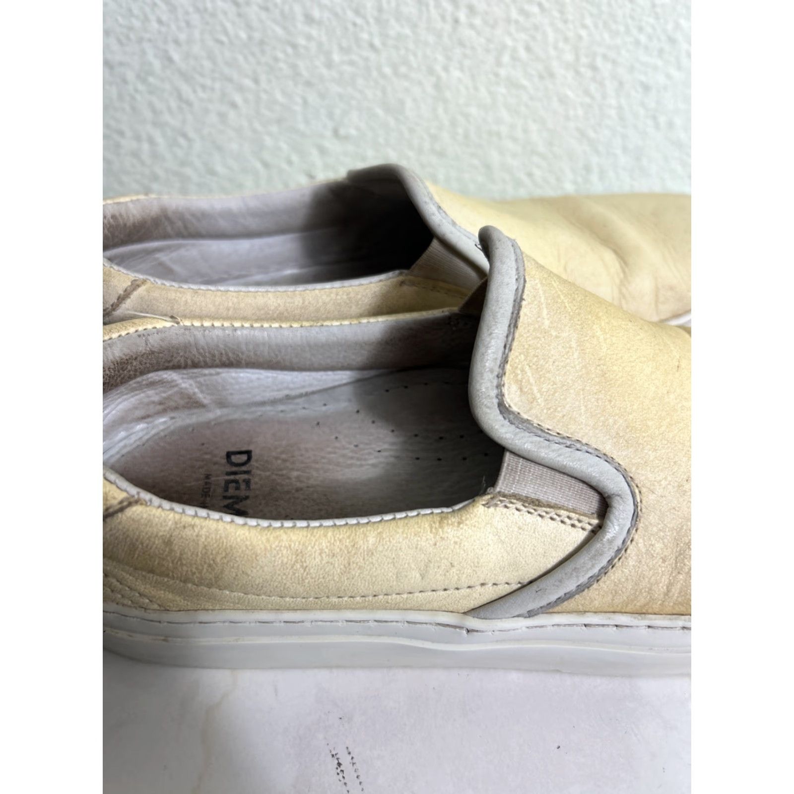 Diemme Diemme Footwear Womens Slip On Sneaker Garda Leather Taupe Beige Size 39 US 8 Womens Sneaker Casual Shoes Size US 8 / IT 38 - 3 Thumbnail