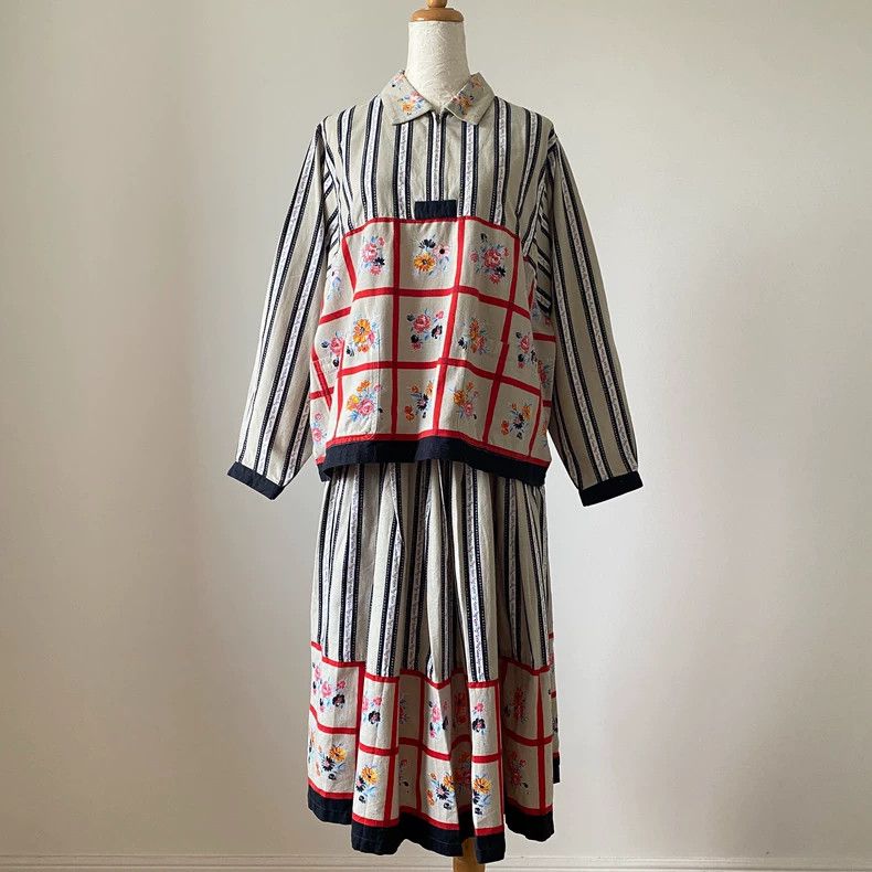 Issey Miyake Issey Miyake Retro patchwork flower top Size M / US 6-8 / IT 42-44 - 1 Thumbnail