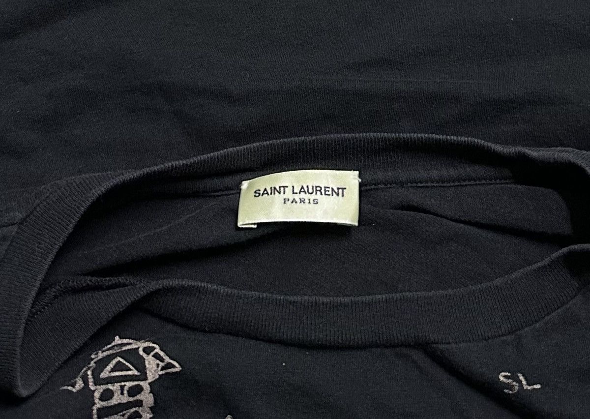Saint Laurent Paris Saint Laurent black robot tshirt Size US M / EU 48-50 / 2 - 7 Thumbnail