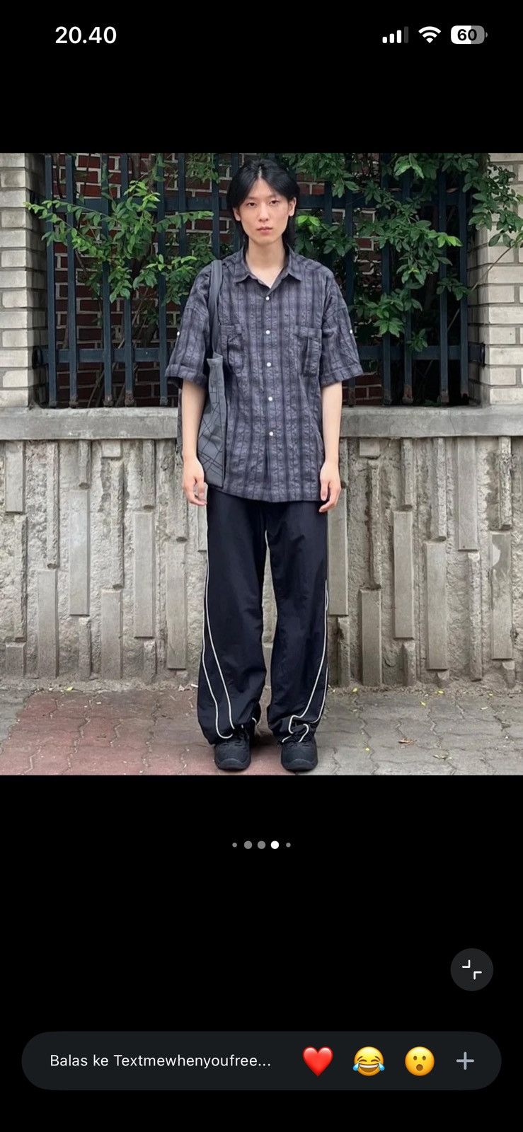 Beams Plus Partimento Wrinkle Check Boxy Roll-Up Half Shirt Dark Navy Size US XL / EU 56 / 4 - 11 Thumbnail