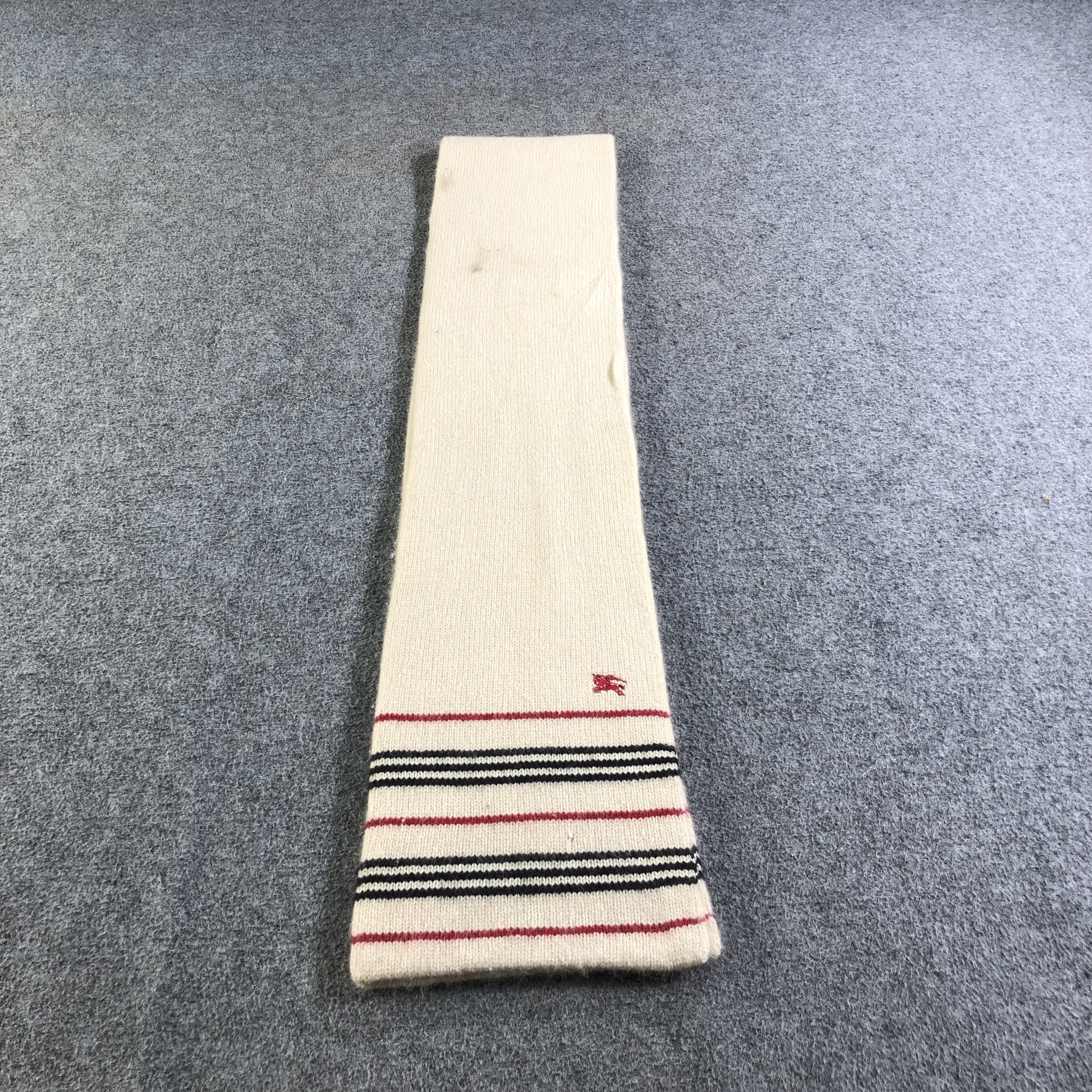 Burberry Burberry Blue Label Wool Scarf Muffler V1768 Size ONE SIZE - 1 Thumbnail