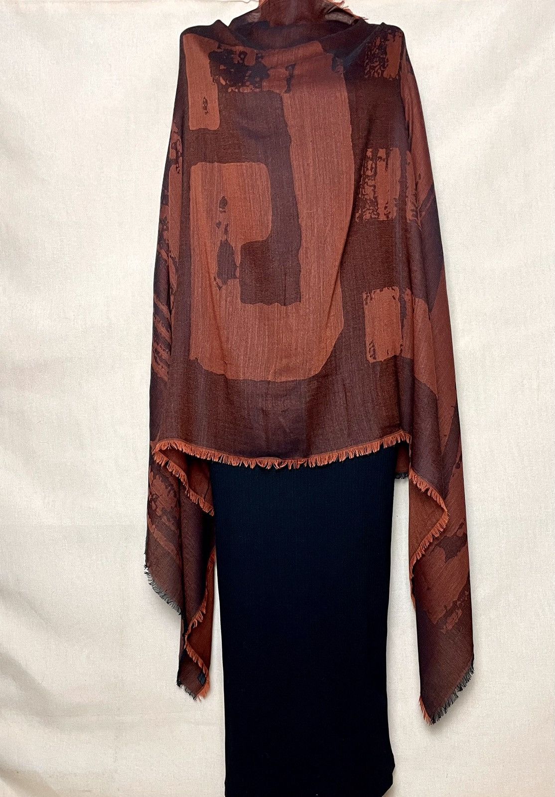 Z Zegna Ernenegildo Zegna big logo silk scarf shawl Size ONE SIZE - 3 Thumbnail