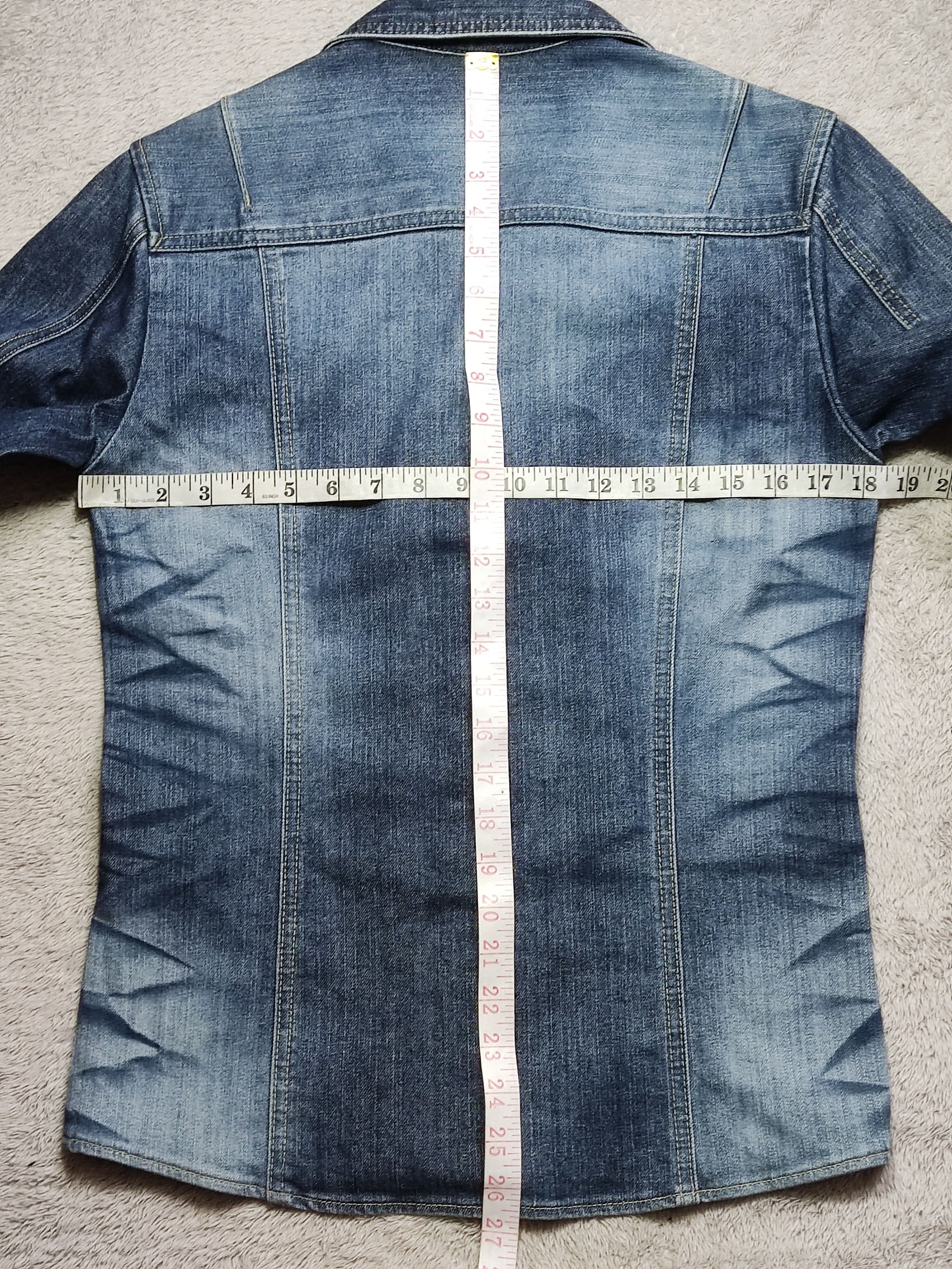Tornado Mart Distressed Tornado Mart 3D Wrinkle Slim Denim Y2K Jacket Size M / US 6-8 / IT 42-44 - 17 Thumbnail