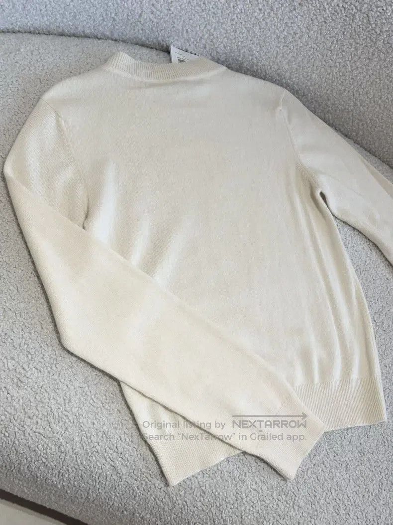 Hermes Hermes Classic H Lift Cashmere Sweater, Beige Size XS / US 0-2 / IT 36-38 - 9 Thumbnail