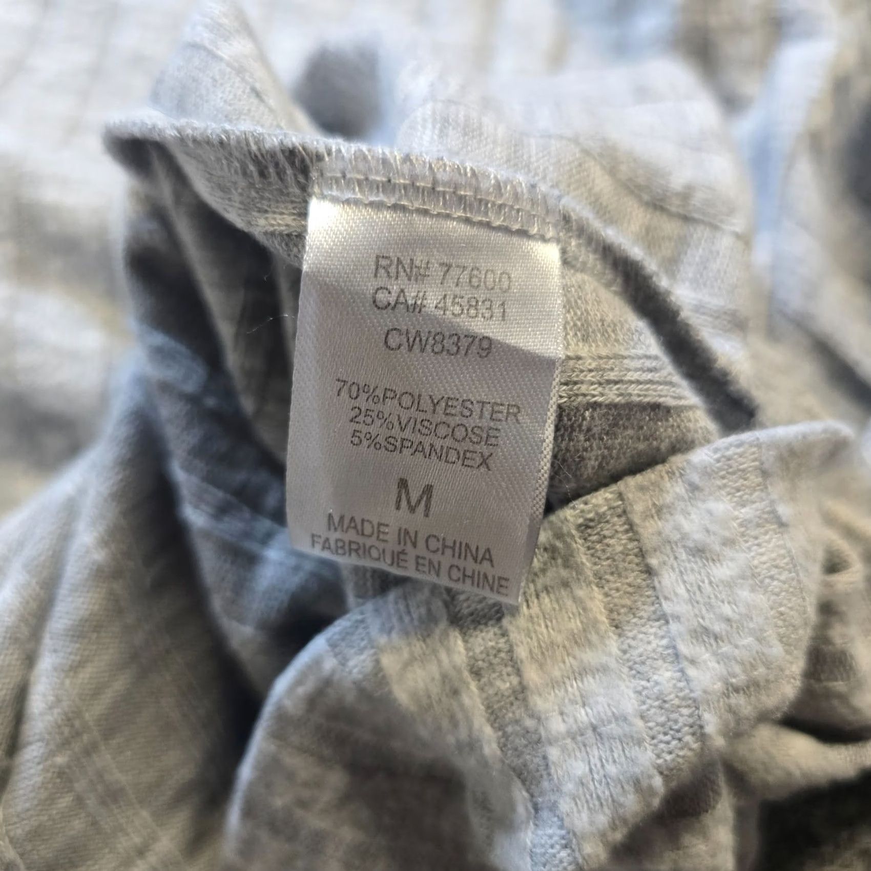 Vintage Chaser Top Womens Medium Gray Ribbed Long Sleeve Crop T-Shirt Casual Lounge Knit Regular Slim? (Note: There is no Slim in original) Size M / US 6-8 / IT 42-44 - 7 Thumbnail
