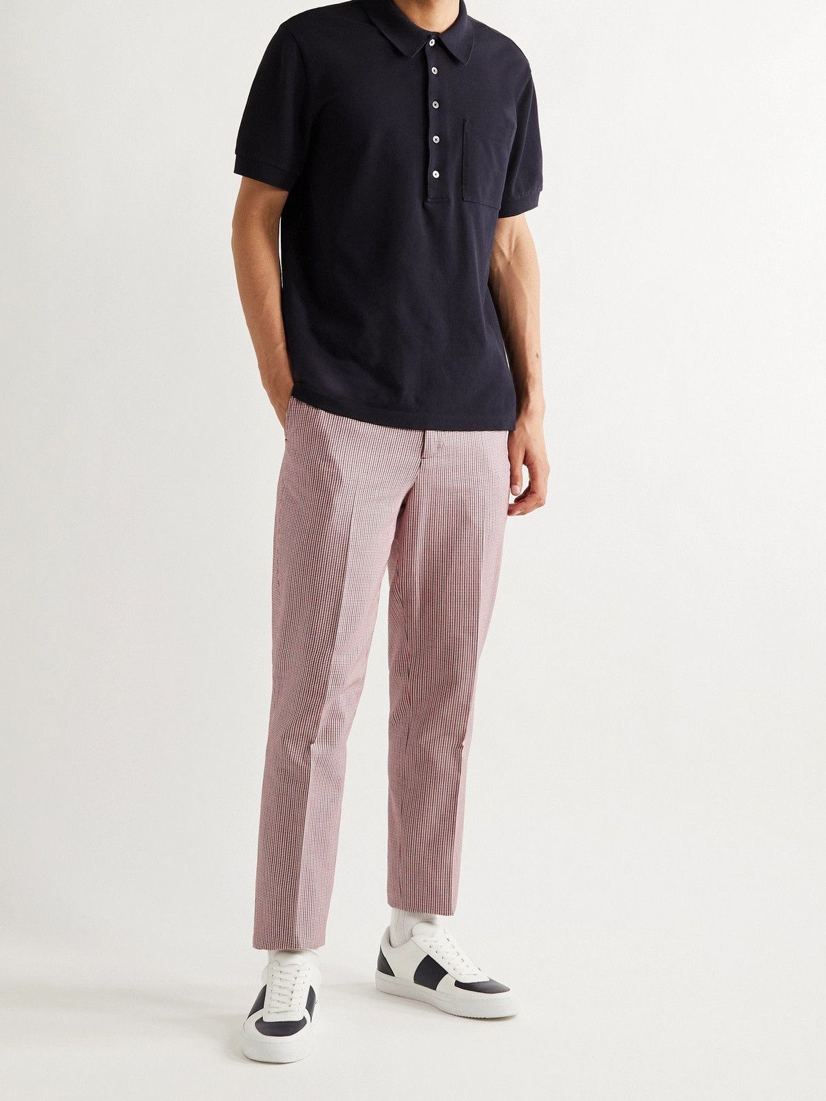Mr P. Tapered Puppytooth Stretch-Cotton Golf Trousers Size US 32 / EU 48 - 3 Thumbnail