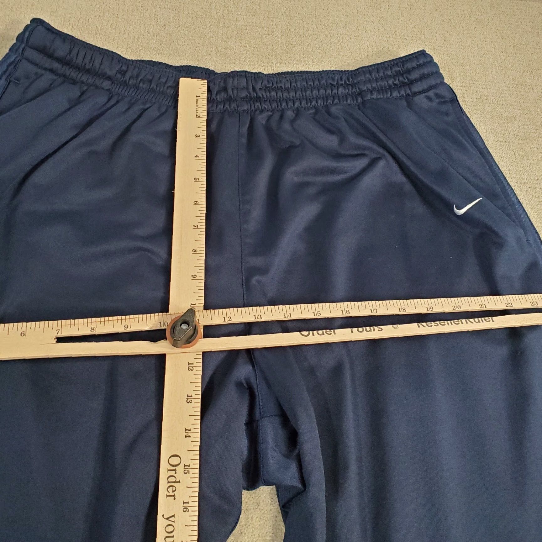 Nike VINTAGE Nike Basketball Pants Mens 2XL Blue Satin Joggers Sweatpants Track Pants Sportswear Size US 39 - 6 Thumbnail