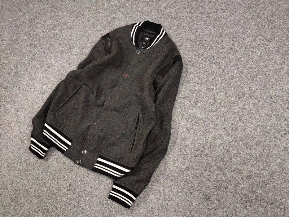 Other Varsity H&M Wool bomber jacket saint laurent teddy Style Size US M / EU 48-50 / 2 - 2 Thumbnail