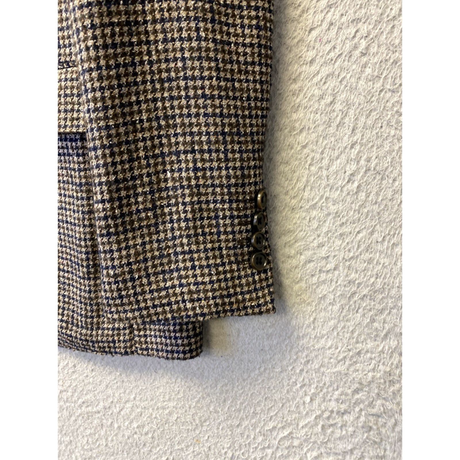 Bonobos BONOBOS Blazer 36R Slim Wool Blend Brown Houndstooth Jacket /0692 Size 36R - 2 Thumbnail
