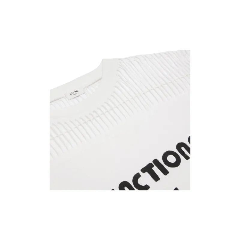 Celine o1bcso1str0125 Dysfunctional Bauhaus T-Shirt in White Size US M / EU 48-50 / 2 - 3 Thumbnail