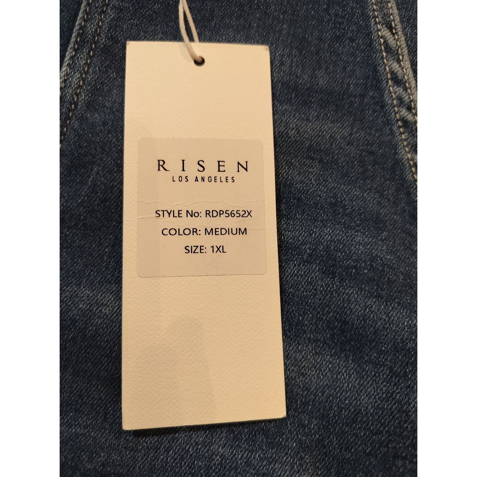 Other RISEN LA Denim Jogger Jeans High Rise Medium Wash 1XL Size 36" / US 14 / IT 50 - 7 Thumbnail