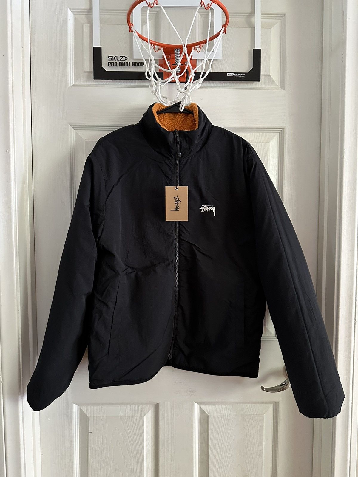 Stussy Stussy 8 Ball Sherpa Reversible Jacket Orange Size US M / EU 48-50 / 2 - 5 Thumbnail
