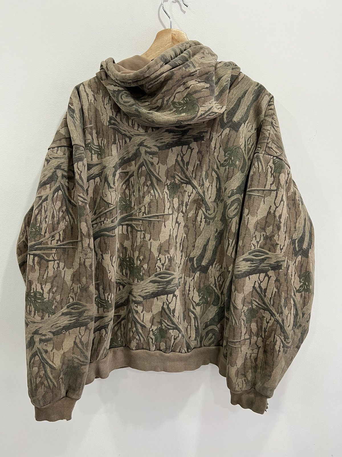 Vintage Vintage Real Tree Mossy Oaks Camo Hoodie Zip Up Sweater xxl Size US XXL / EU 58 / 5 - 2 Thumbnail